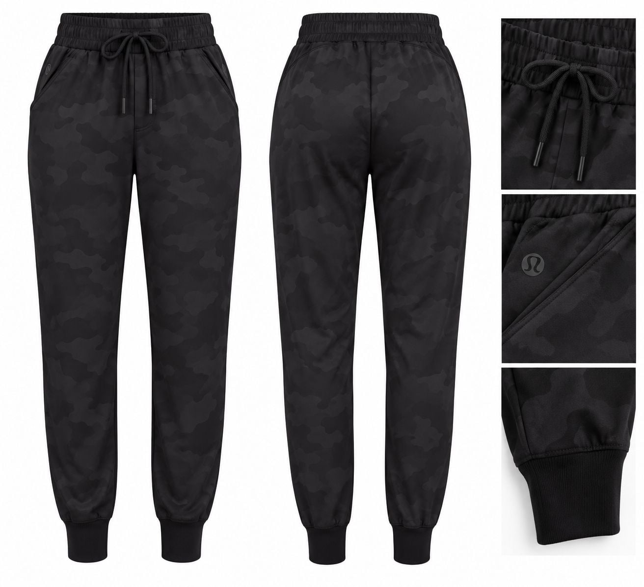 Lululemon Stretch High-Rise Jogger Size 2 Black Camo 2