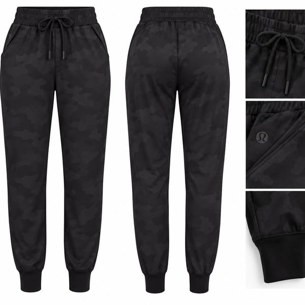 Lululemon Stretch High-Rise Jogger Size 2 Black Camo