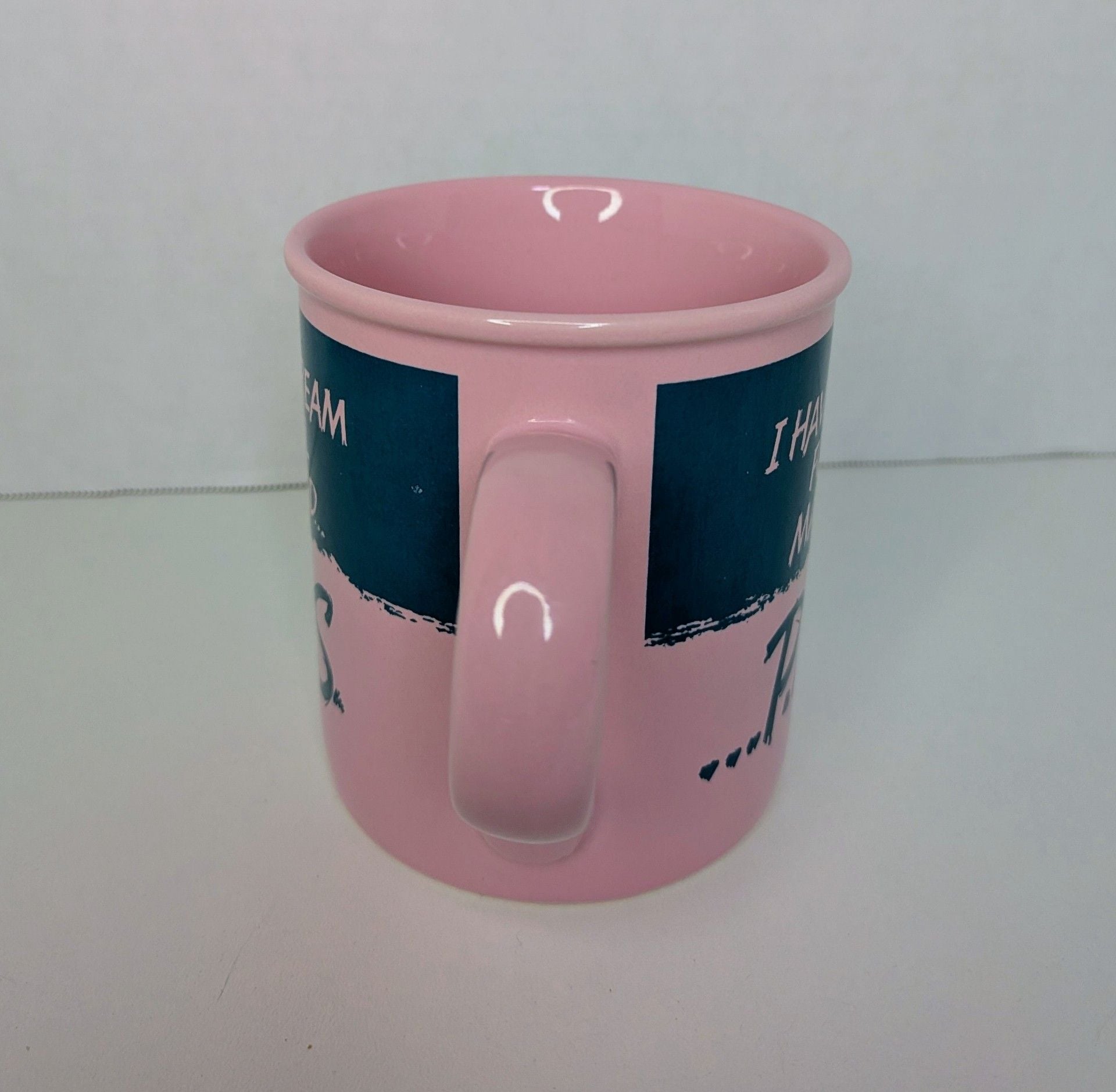 Carlton Cards Vintage PMS Coffee Mug Pink Stoneware Novelty Humorous Cup 4