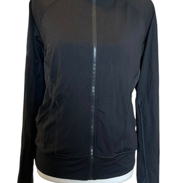 Victoria Sport Full Zip Jacket Size S Black Athletic Activewear