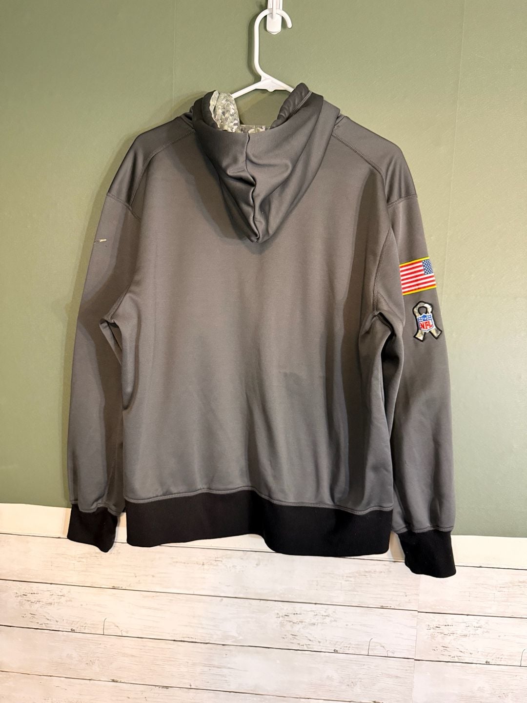 Baltimore Ravens Salute to Service Hoodie Size M Gray Camo 3