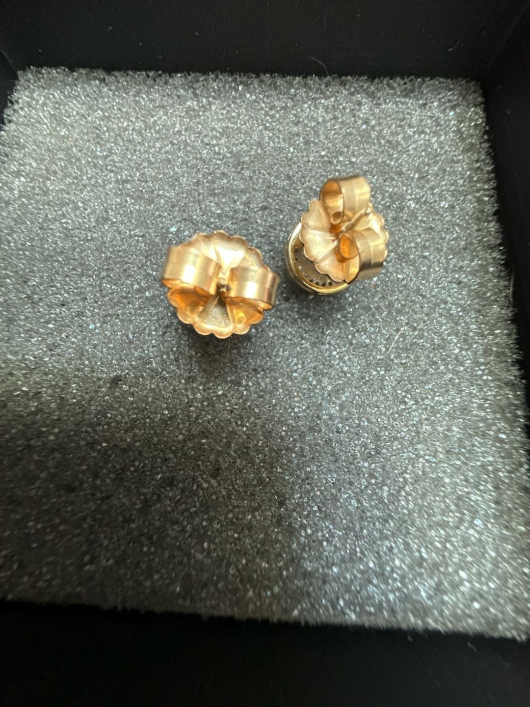 10K 0.24CT 10MM Yellow Gold Round Diamond Screw-Back Earrings – , 7
