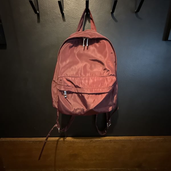 Forever 21 Nylon Mini Backpack Mauve Pink
