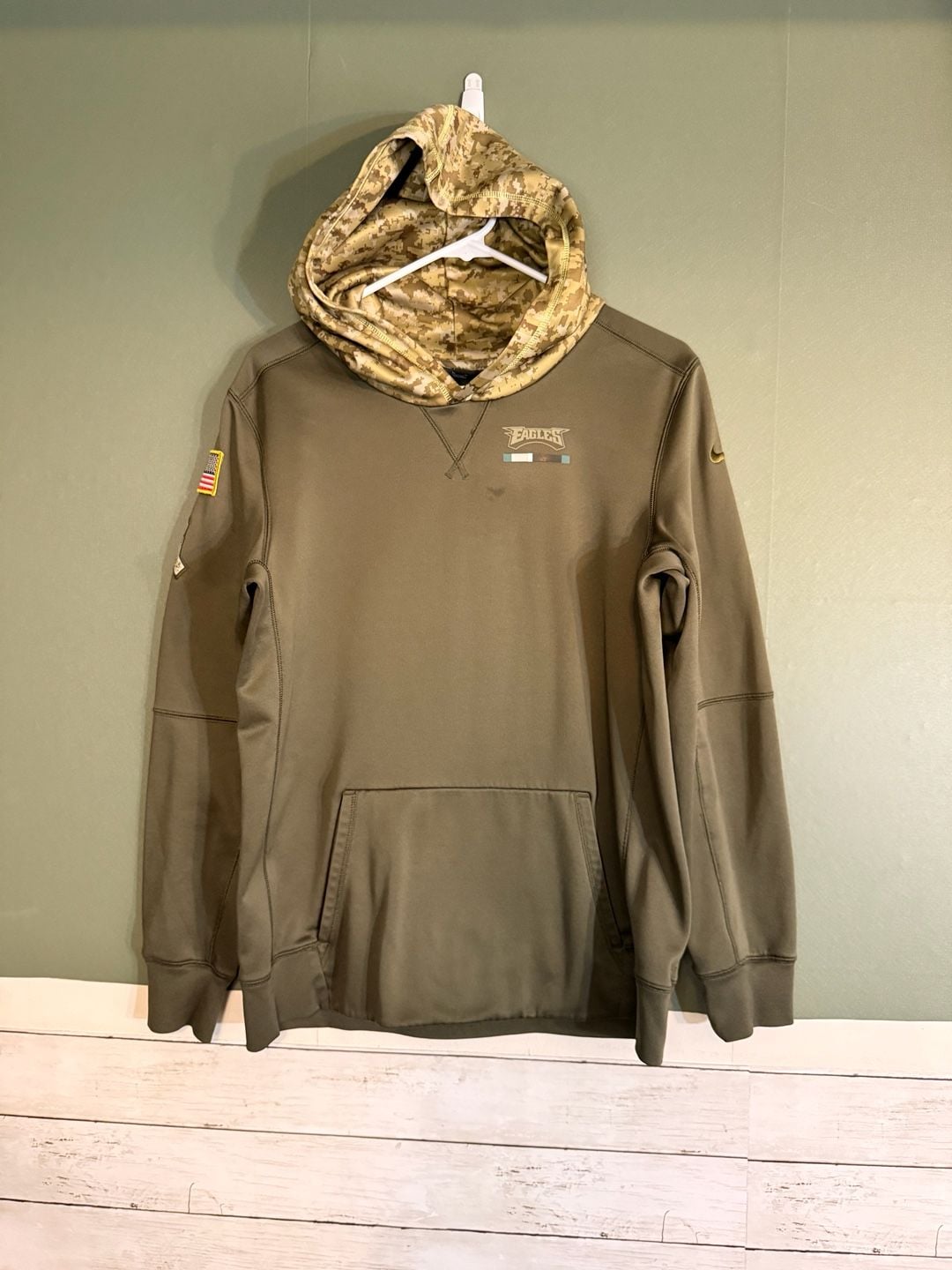 Philadelphia Eagles Salute To Service Hoodie Camo XL 2