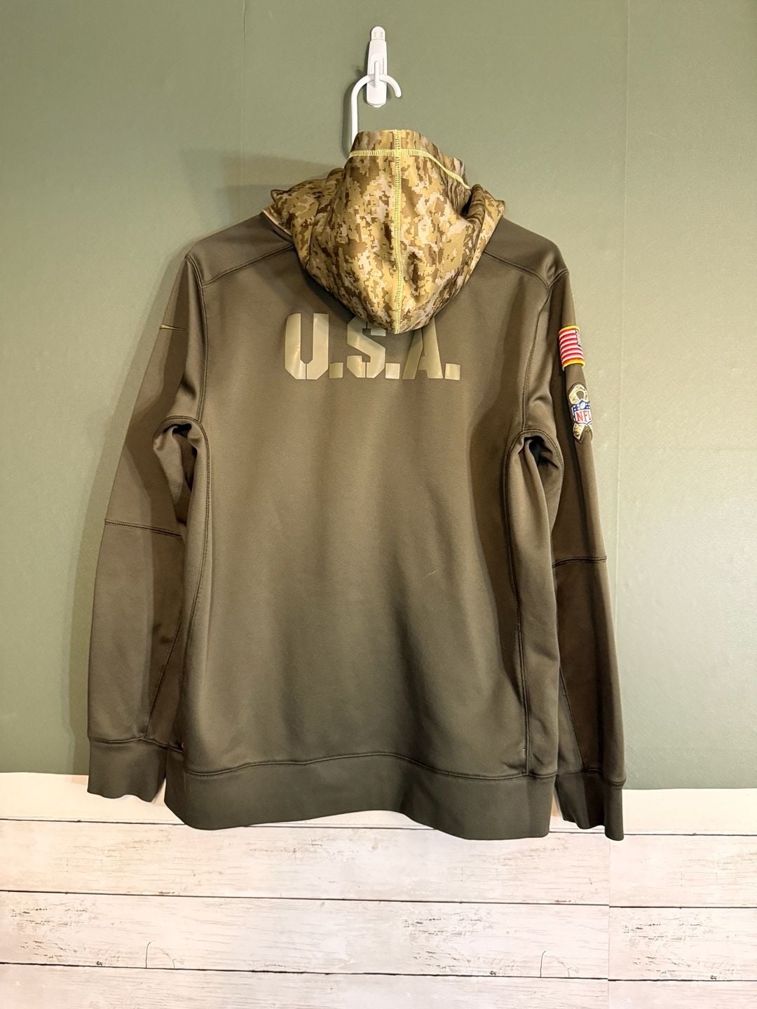 Philadelphia Eagles Salute To Service Hoodie Camo XL 3