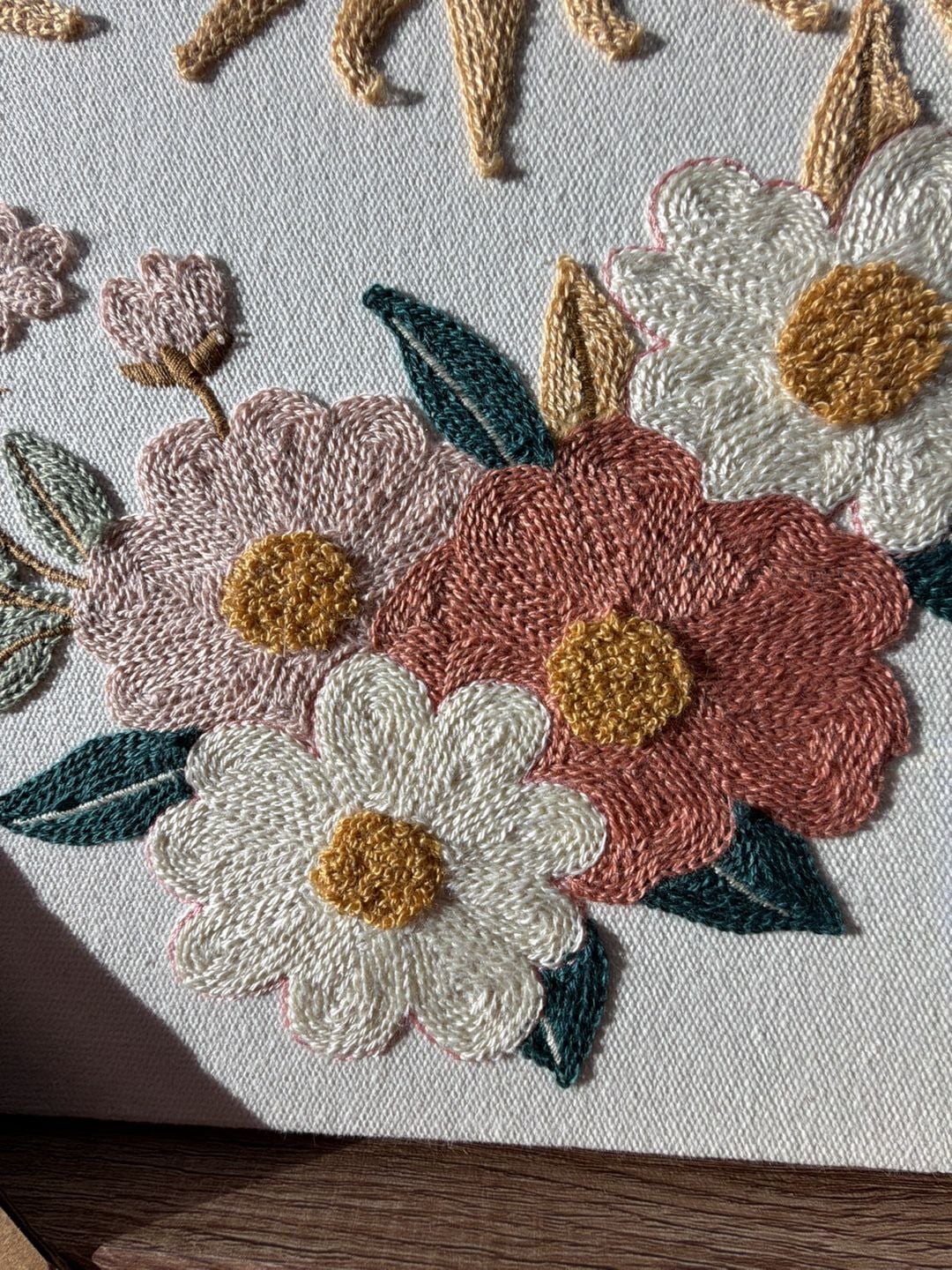 BP Home Woven Artistry Sun And Moon Yellow Flowers Art 3