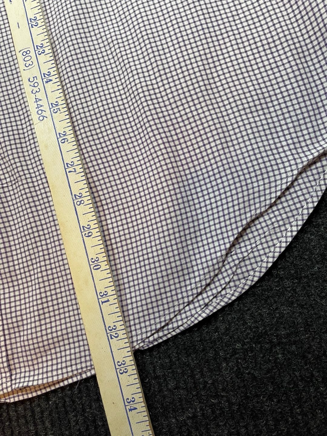 Ralph Lauren Yarmouth Shirt Size 16-35 Plaid Long Sleeve Button Down 8