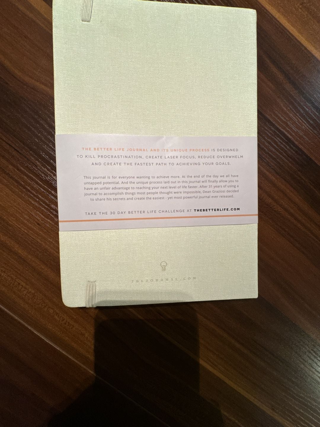 Dean Graziosi Better Life Journal Hardcover Goal Setter 2