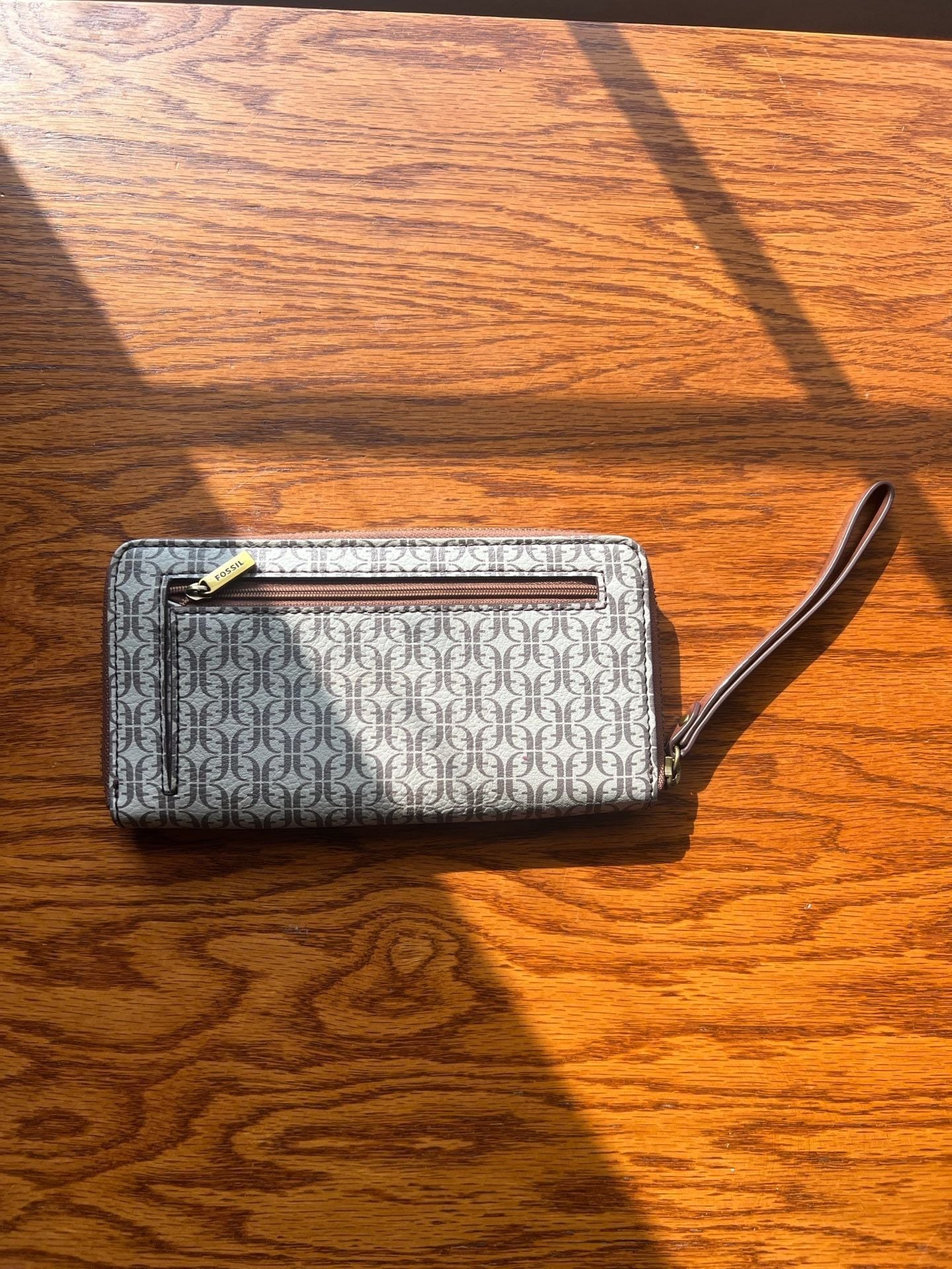 Fossil Sydney Signature Zip Clutch Wallet Floral Print 3