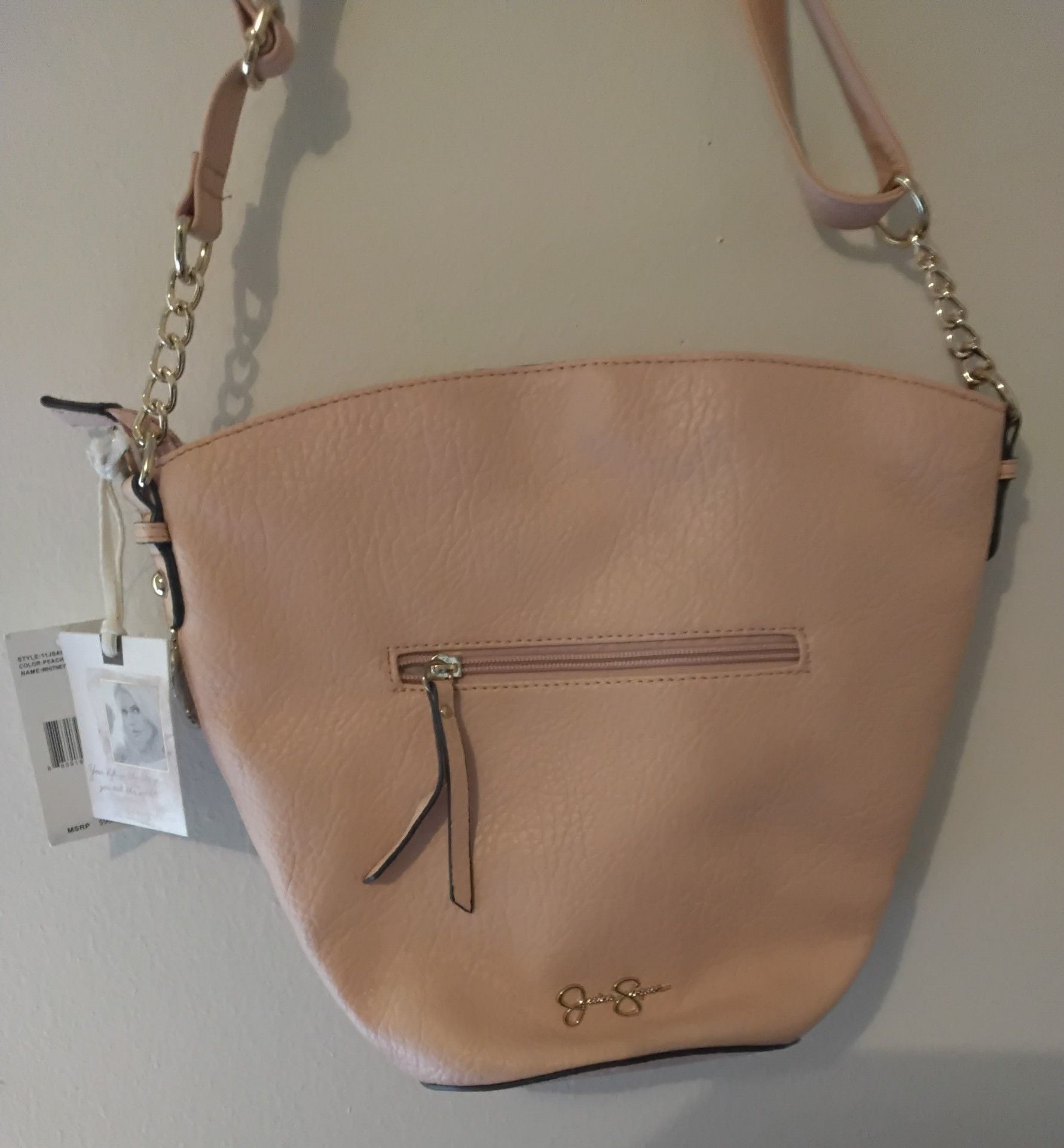 Jessica Simpson Peach Sand Whitney Crossbody Bag. 2