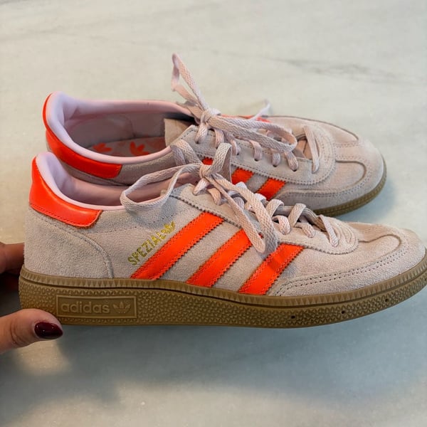 Adidas Handball Spezial Size 7.5 Clear Pink Solar Orange
