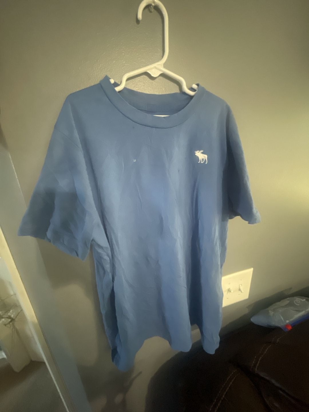 Abercrombie Kids T-Shirt Size 15/16 Blue Moose Logo Short Sleeve 3