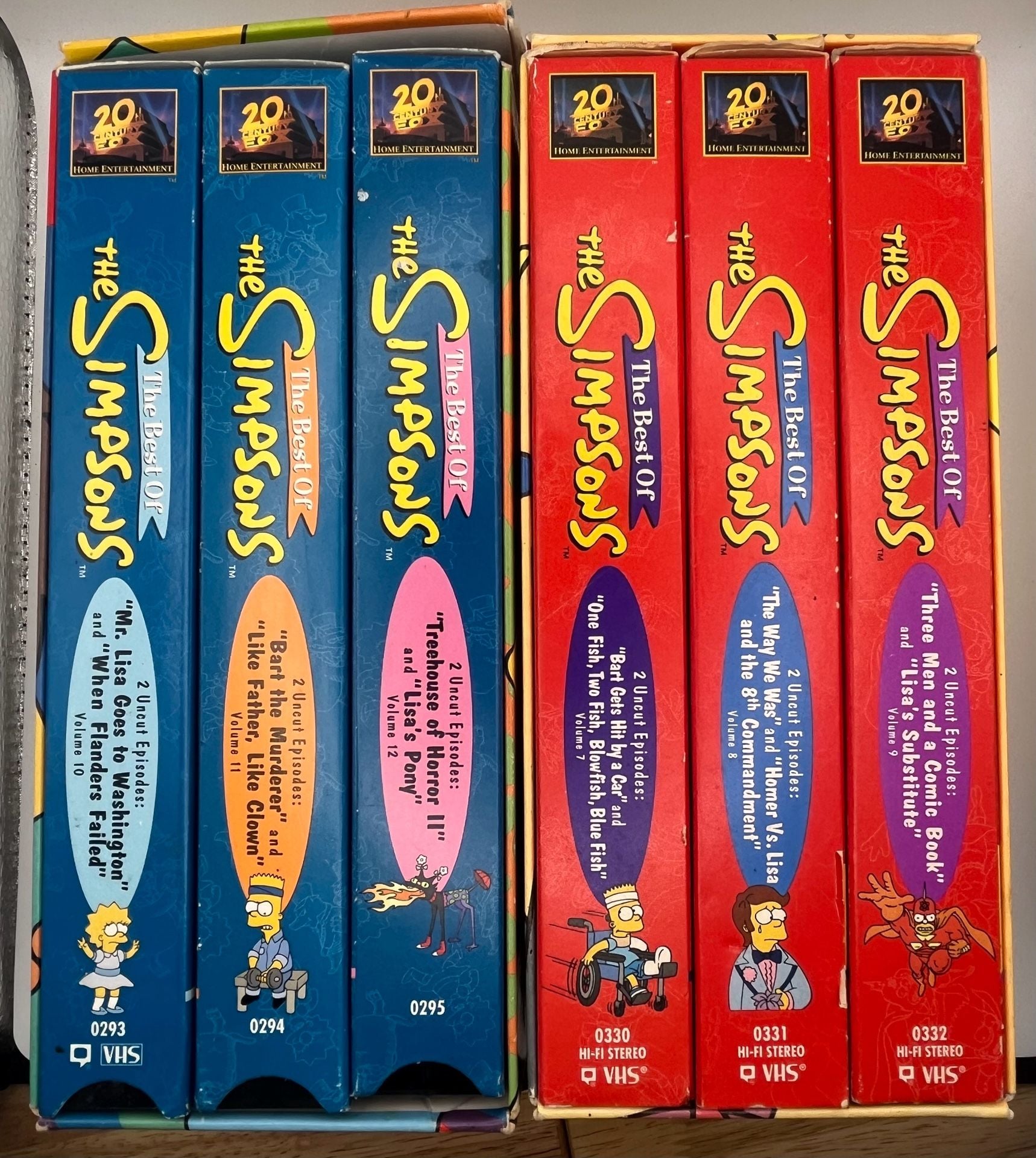 The Best Of The Simpsons VHS Box Set Volumes 7-12 2