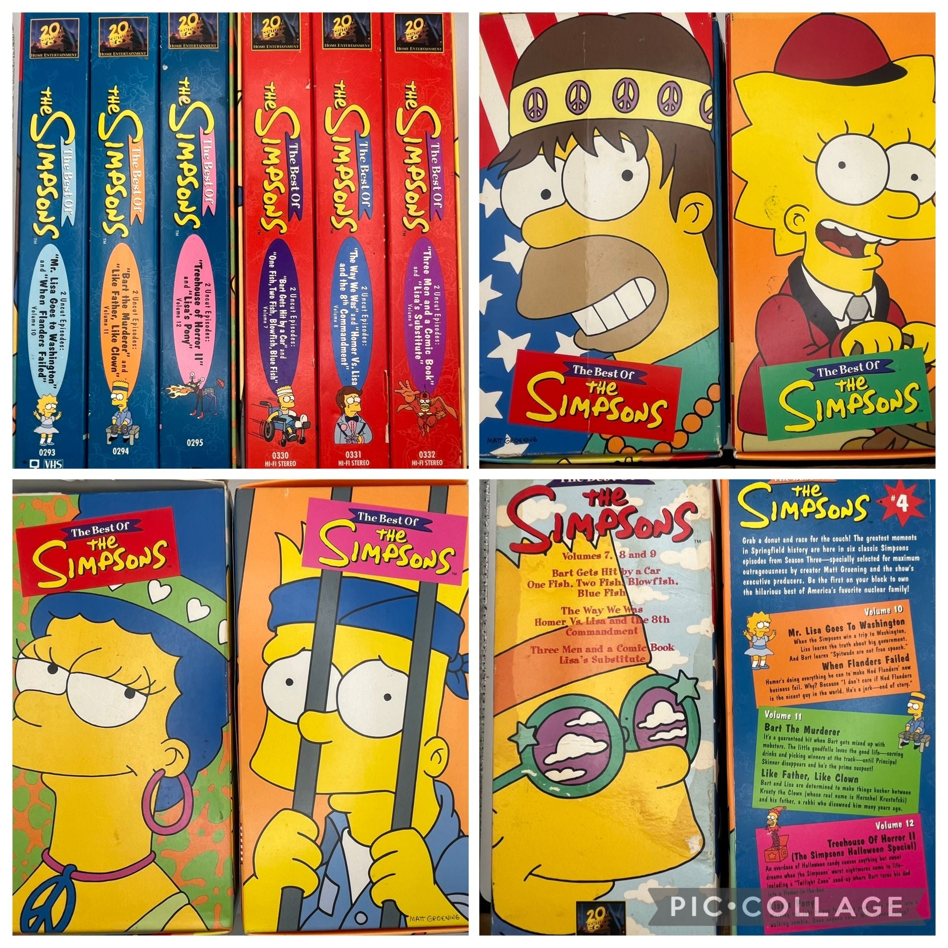 The Best Of The Simpsons VHS Box Set Volumes 7-12 1