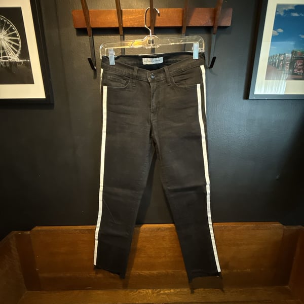 Flying Monkey Jeans Black Side Stripe Skinny Denim Pants