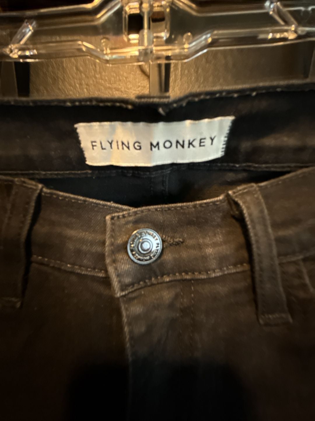 Flying Monkey Jeans Black Side Stripe Skinny Denim Pants 3