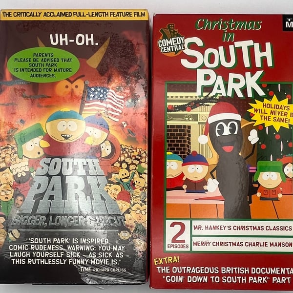 South Park VHS Lot Bigger Longer Uncut Christmas