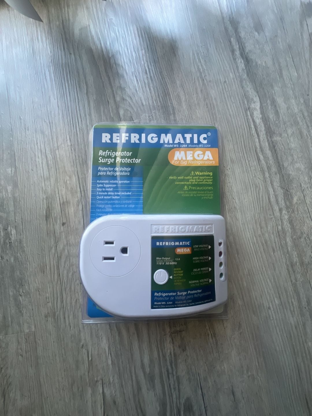 Refrigmatic Mega Refrigerator Surge Protector Model WS-3264 1