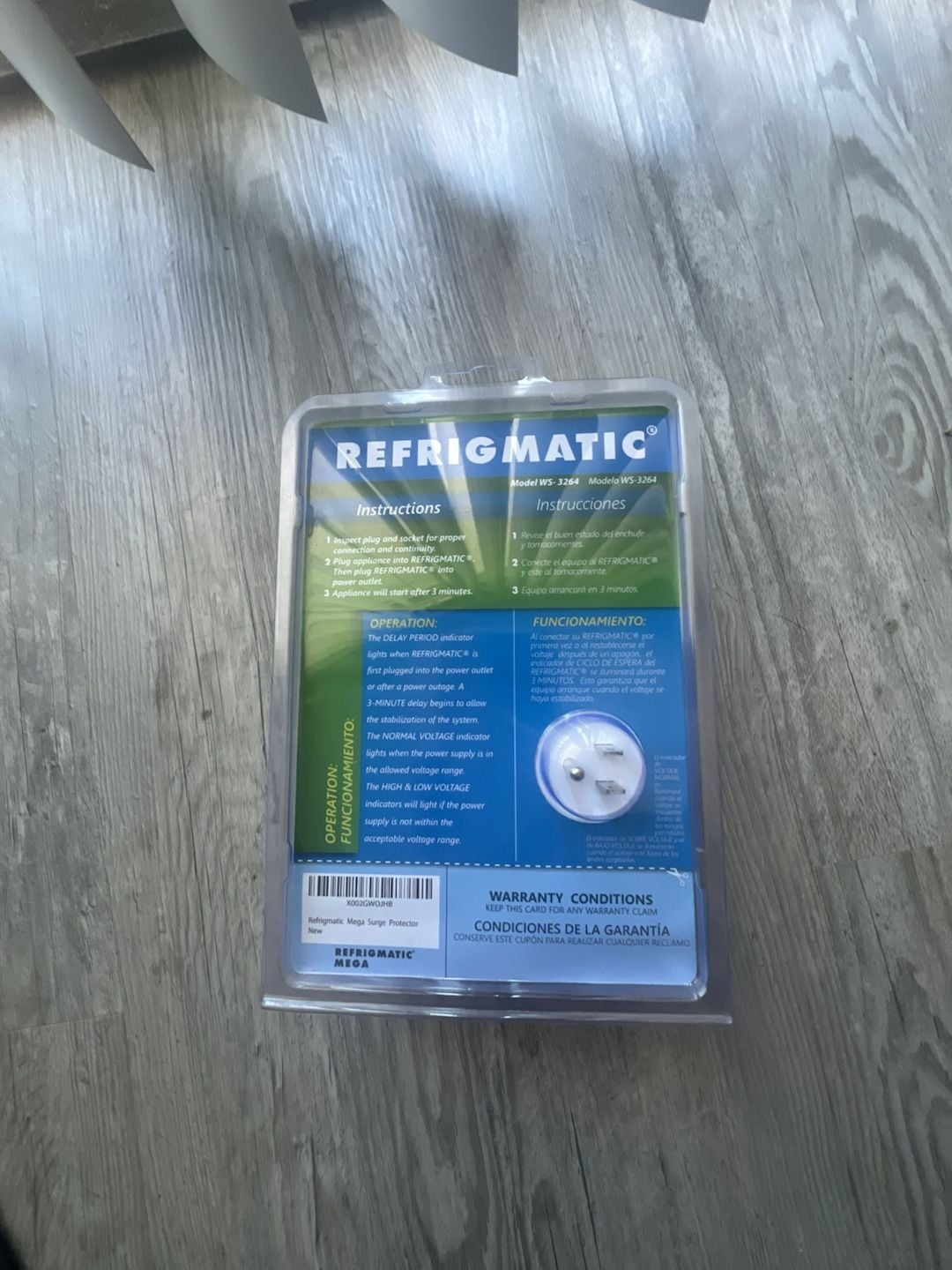 Refrigmatic Mega Refrigerator Surge Protector Model WS-3264 2