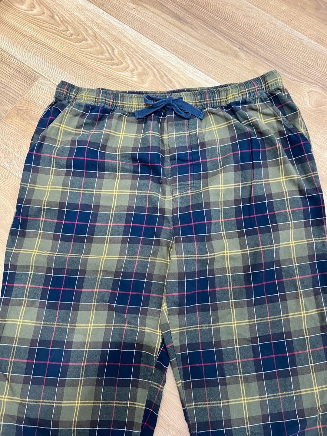 Barbour Glenn Tartan Pajama Pants Size XL Green Plaid Lounge Sleepwear 4
