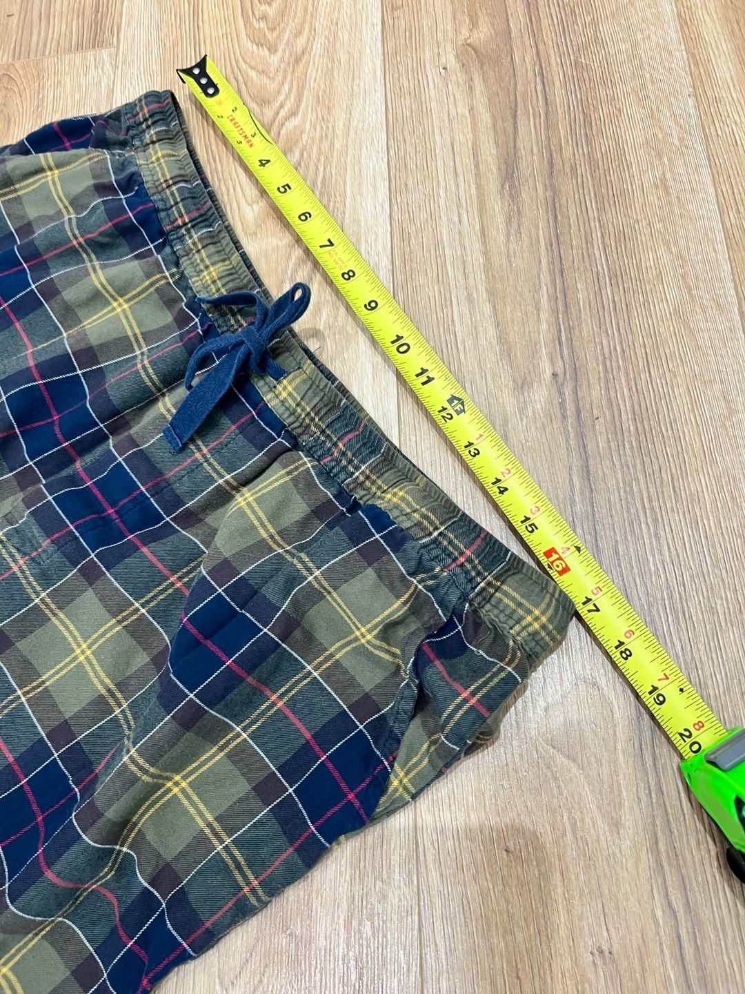 Barbour Glenn Tartan Pajama Pants Size XL Green Plaid Lounge Sleepwear 9
