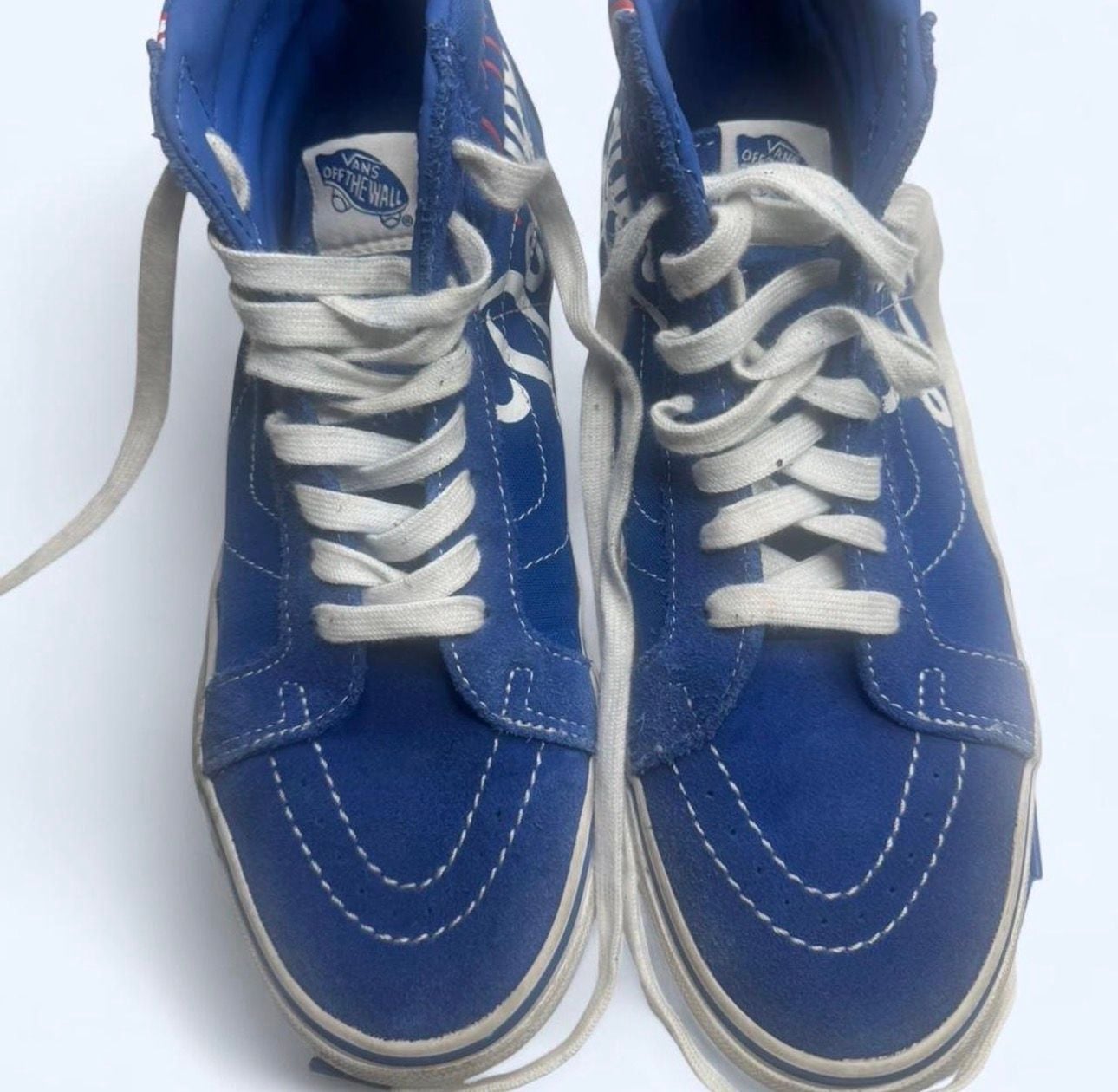 Vans MLB x SK8-Hi Reissue Dodgers Sneakers Blue White 3