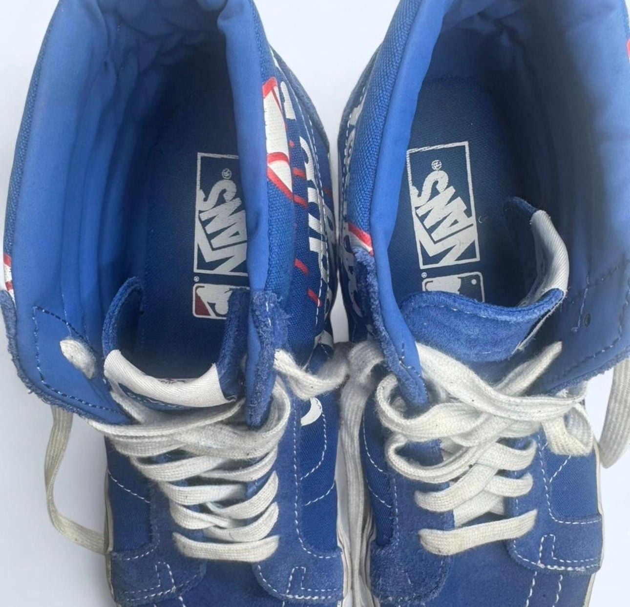 Vans MLB x SK8-Hi Reissue Dodgers Sneakers Blue White 4