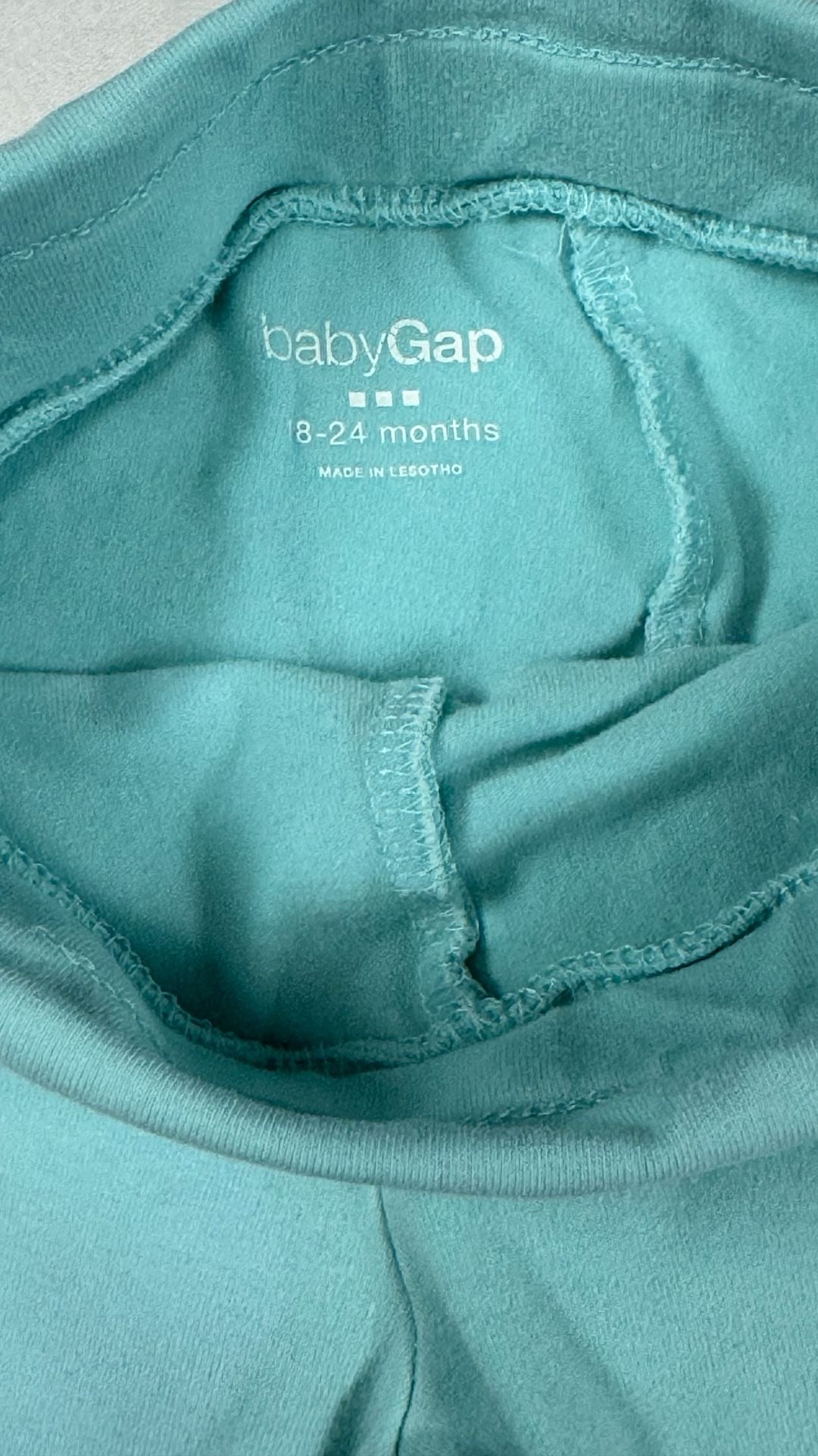BabyGap Y2K gaucho pants 18-24 Months Turquoise Cotton 4