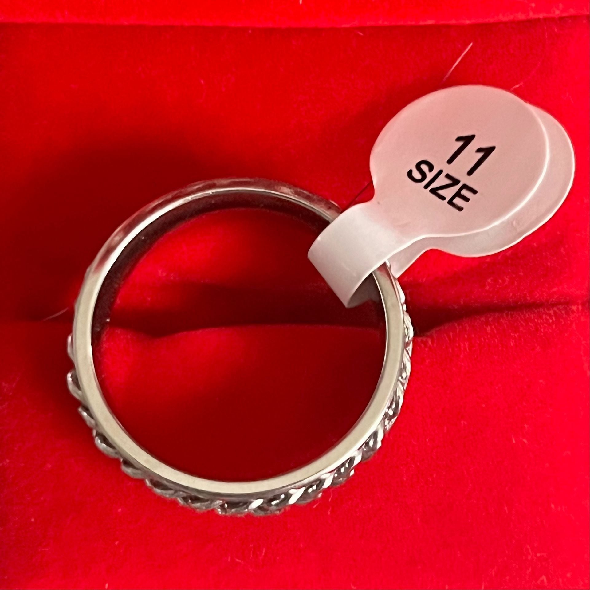 Spinner Ring Size 11 Stainless Steel Chain Link 6mm Band 3