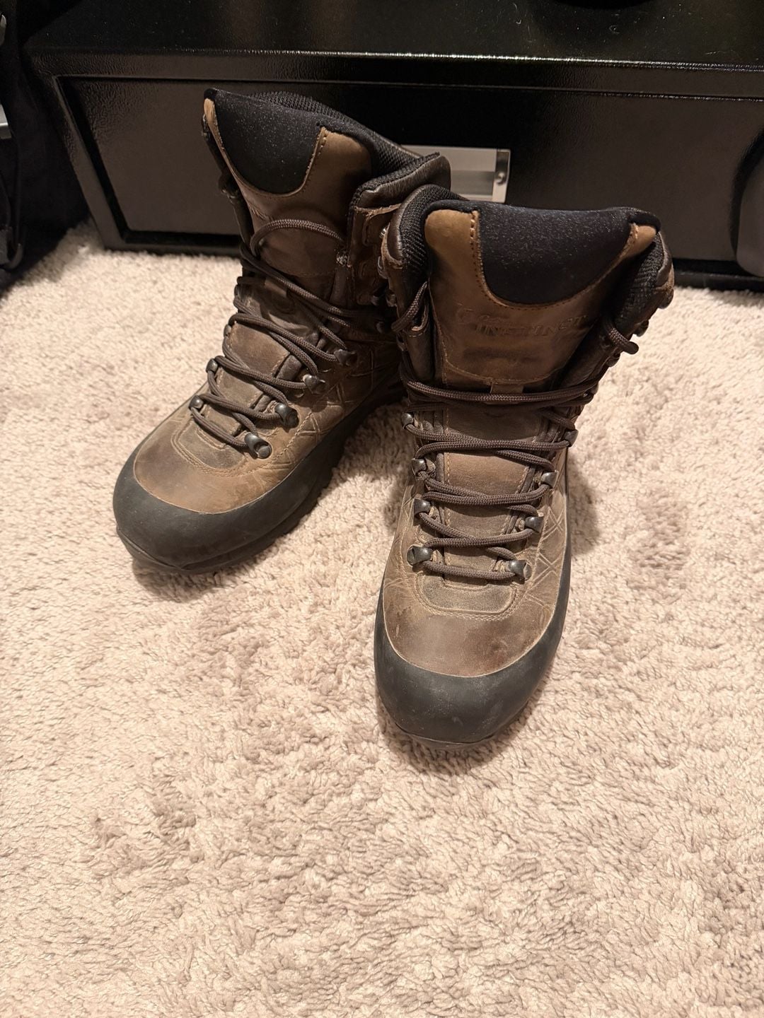 Cabelas Instinct Mountain Hiker Boots Brown Leather Waterproof 4
