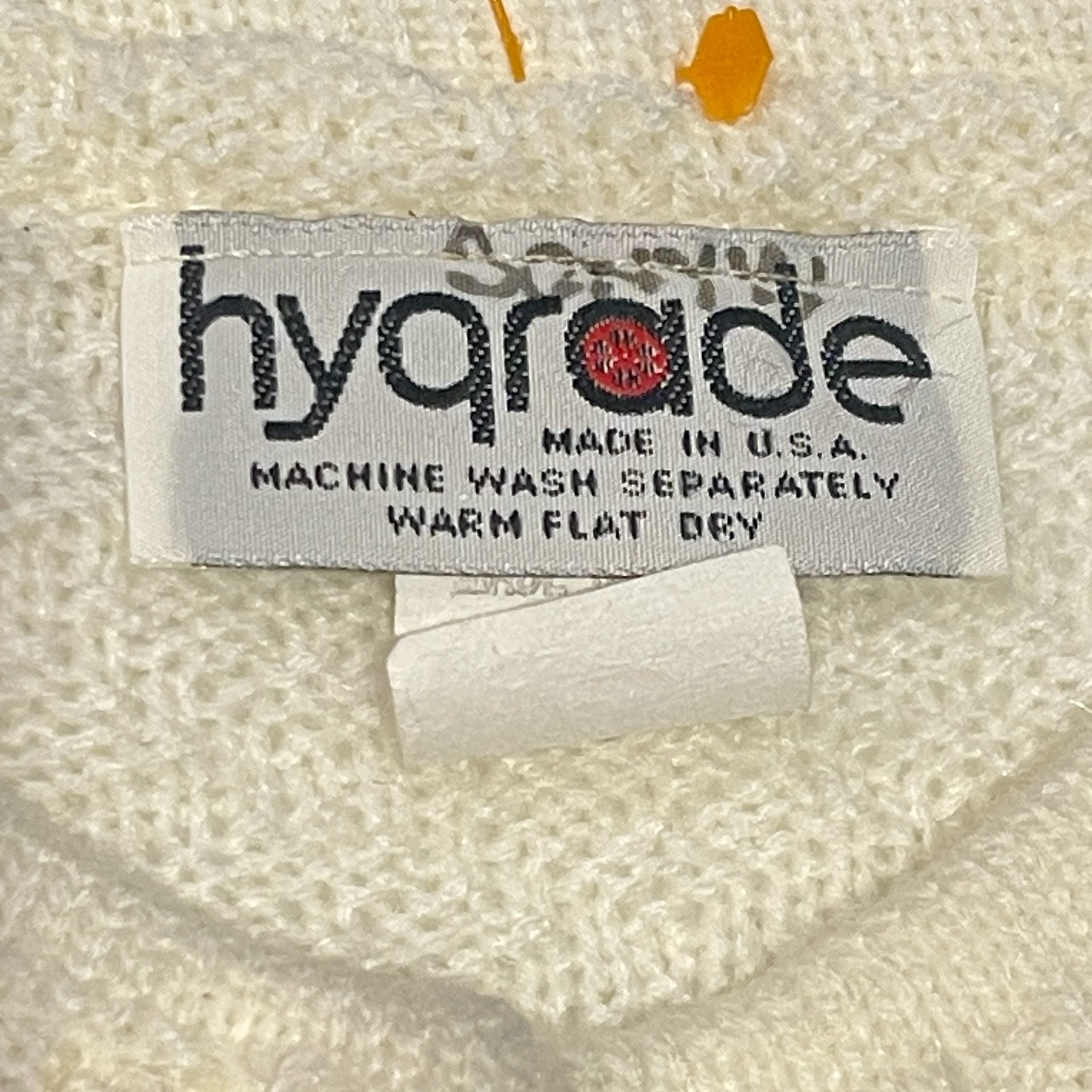 Hygrade Cardigan Size L White Cable Knit Button Front 7