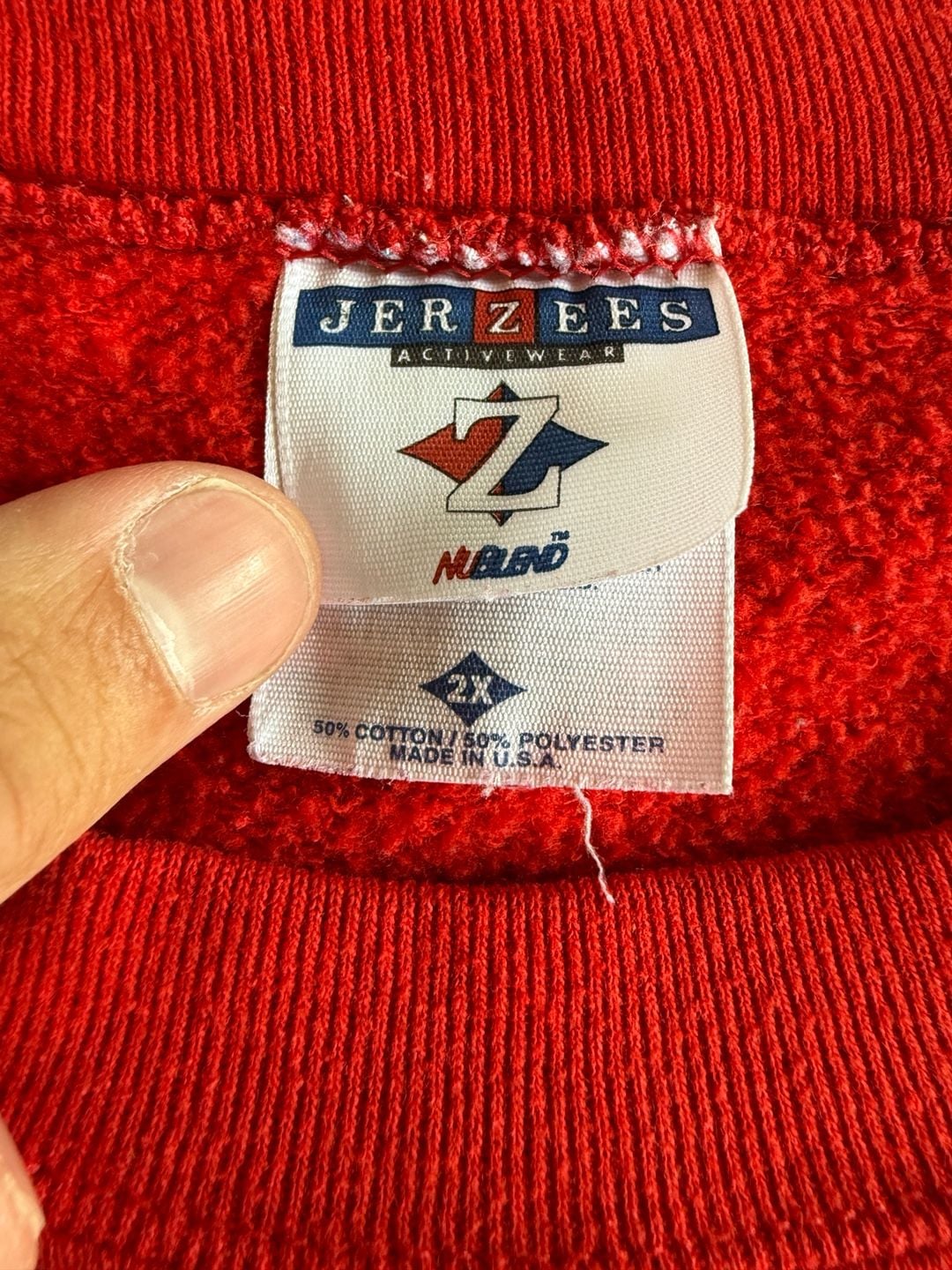 Vintage Kmart Santa Happy Holidays Christmas Sweatshirt Red 5