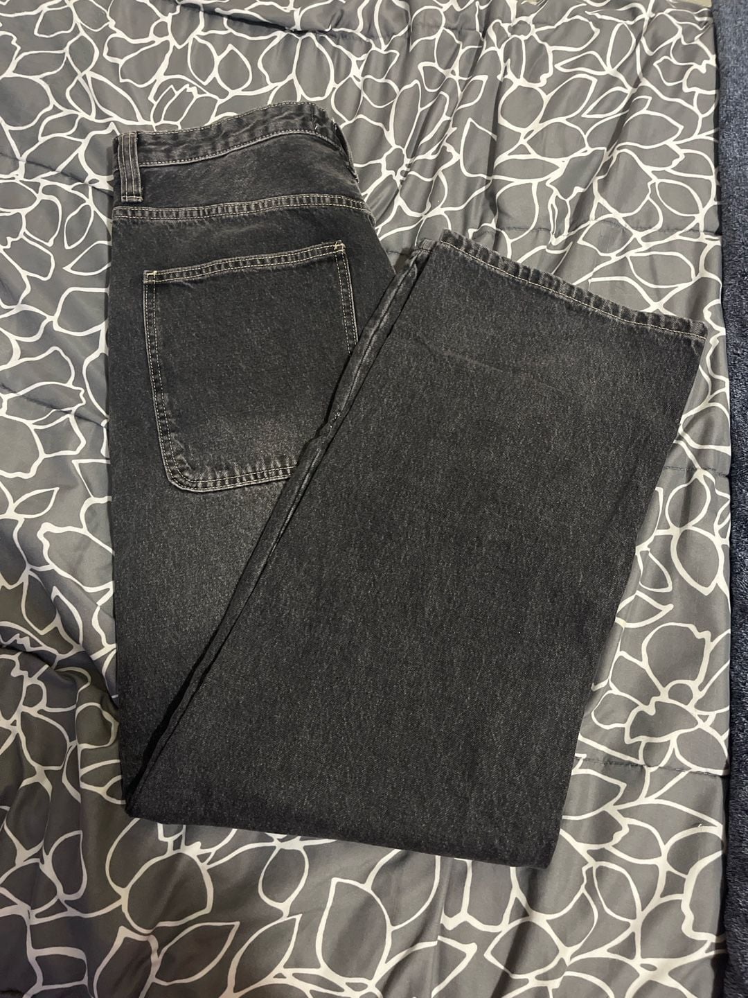 BDG High-Waisted Washed Black Girlfriend Jeans 2