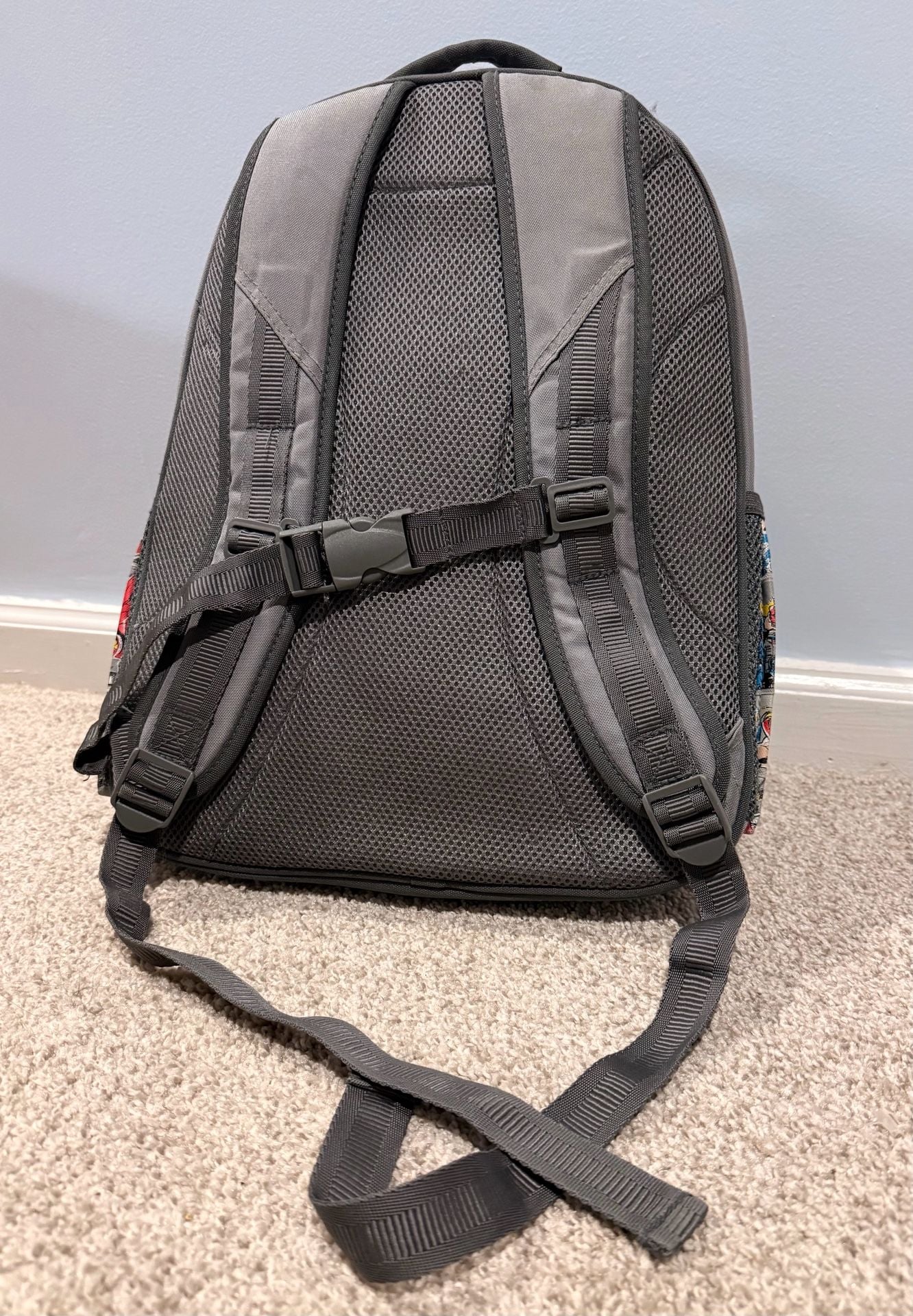Pottery Barn Kids Marvel Avengers Comic Book Backpack Gray 4