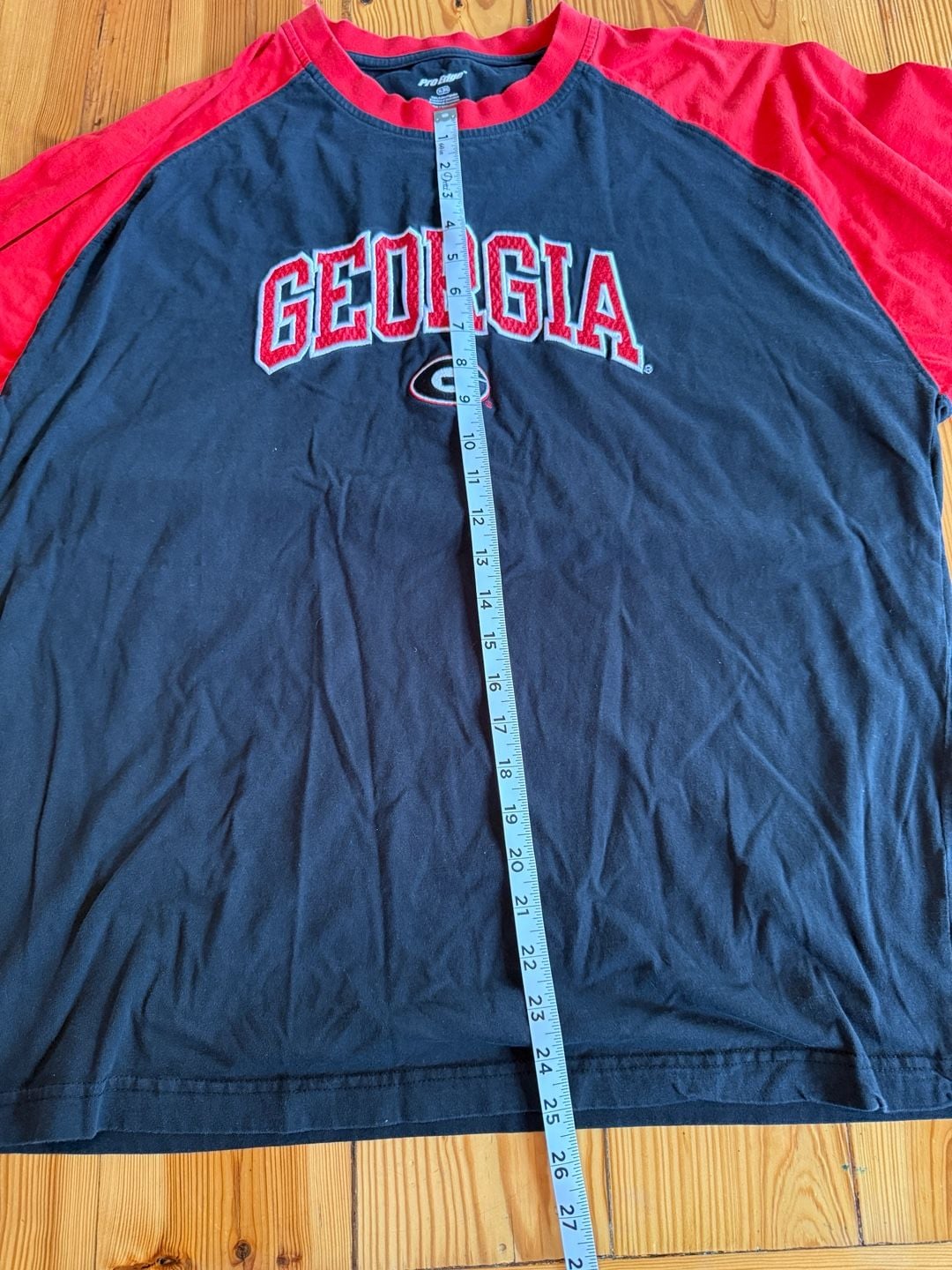 Pro Edge Georgia Bulldogs Long Sleeve T-Shirt Size XL Black Red 7