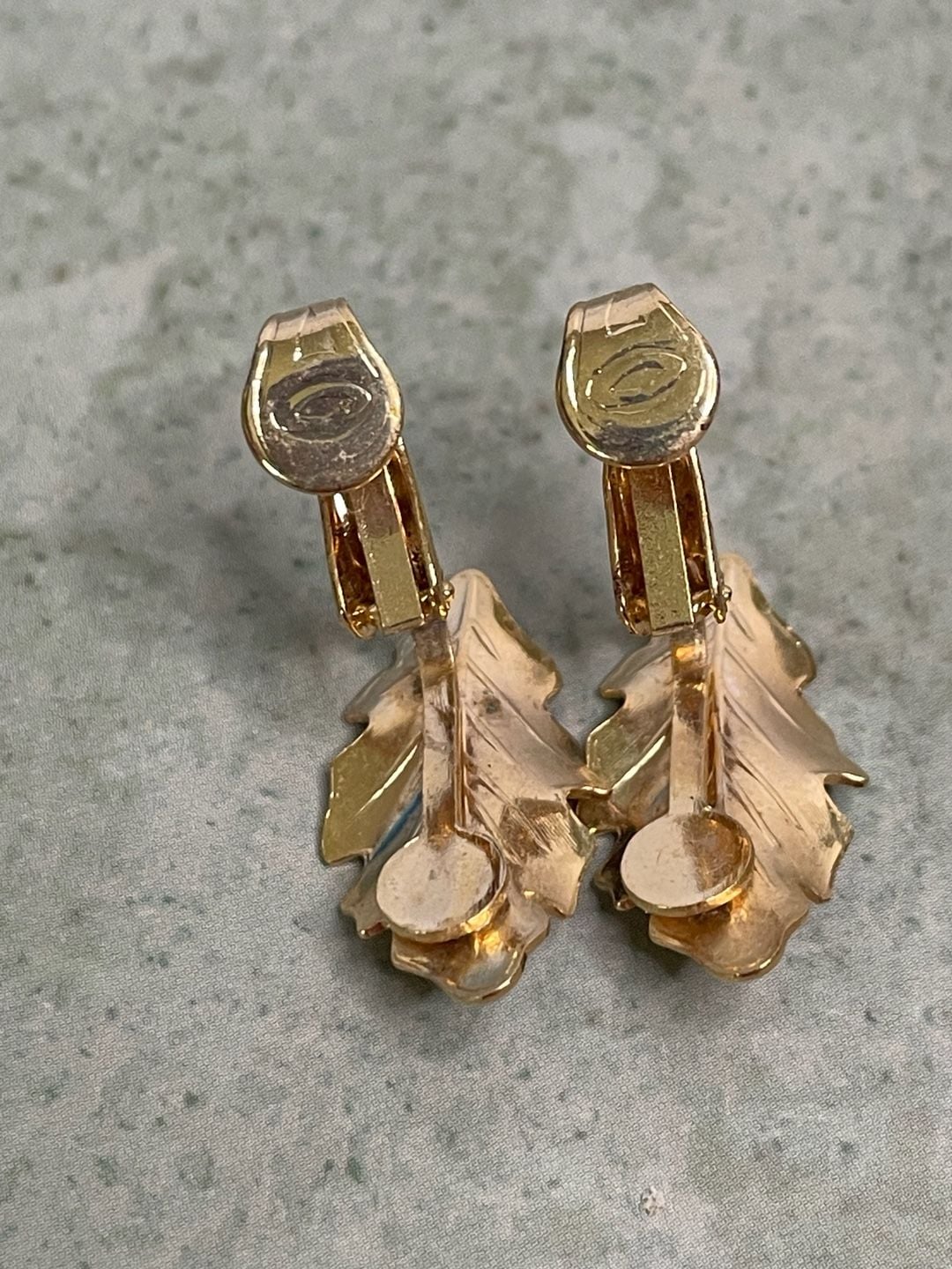 Monet Gold Tone Leaf Clip-On Earrings 5