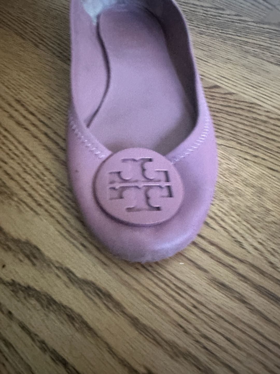 Tory Burch Minnie Travel Ballet Flats Pink Leather 4