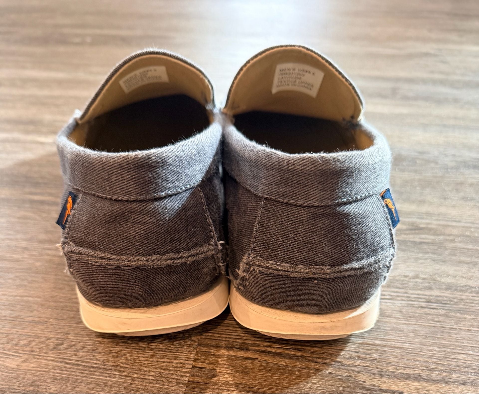 Margaritaville Island Reserve Slip-On Shoes Size 9.5 Grey Canvas Loafers 4