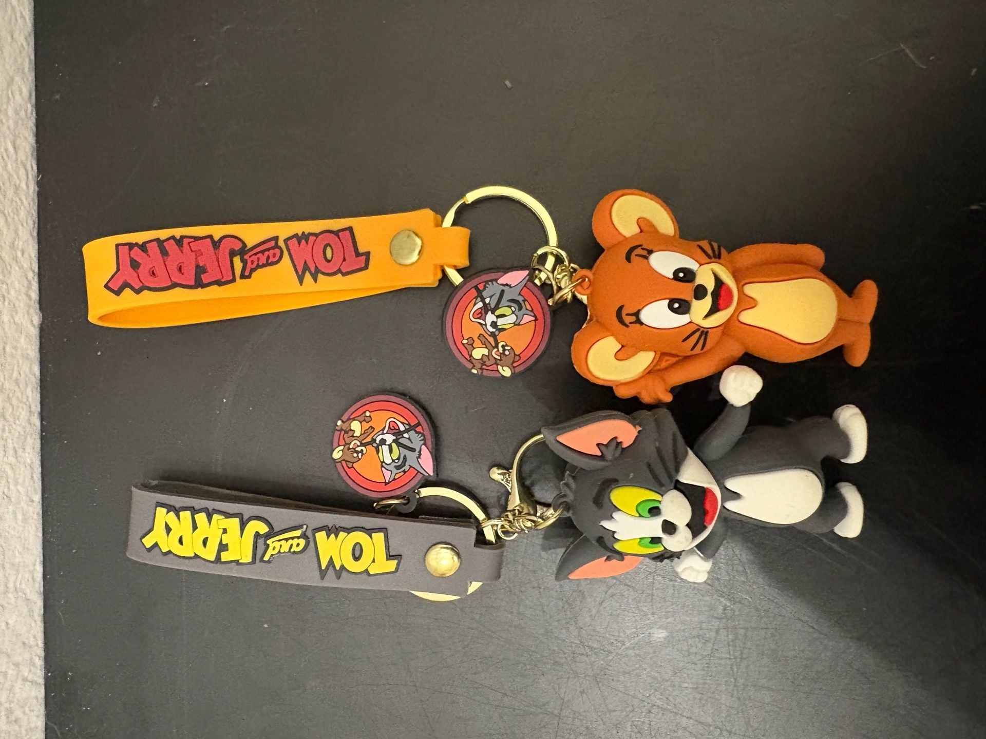 Tom and Jerry 3D Keychain Set of 2 Tom Cat & Jerry Mouse Bag Charms 1