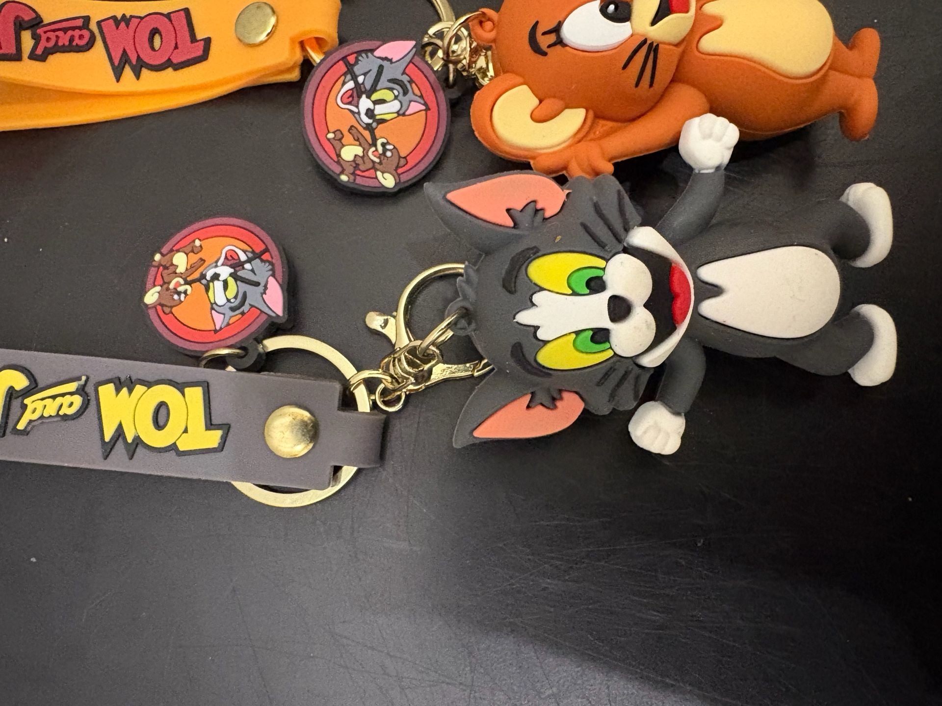 Tom and Jerry 3D Keychain Set of 2 Tom Cat & Jerry Mouse Bag Charms 2