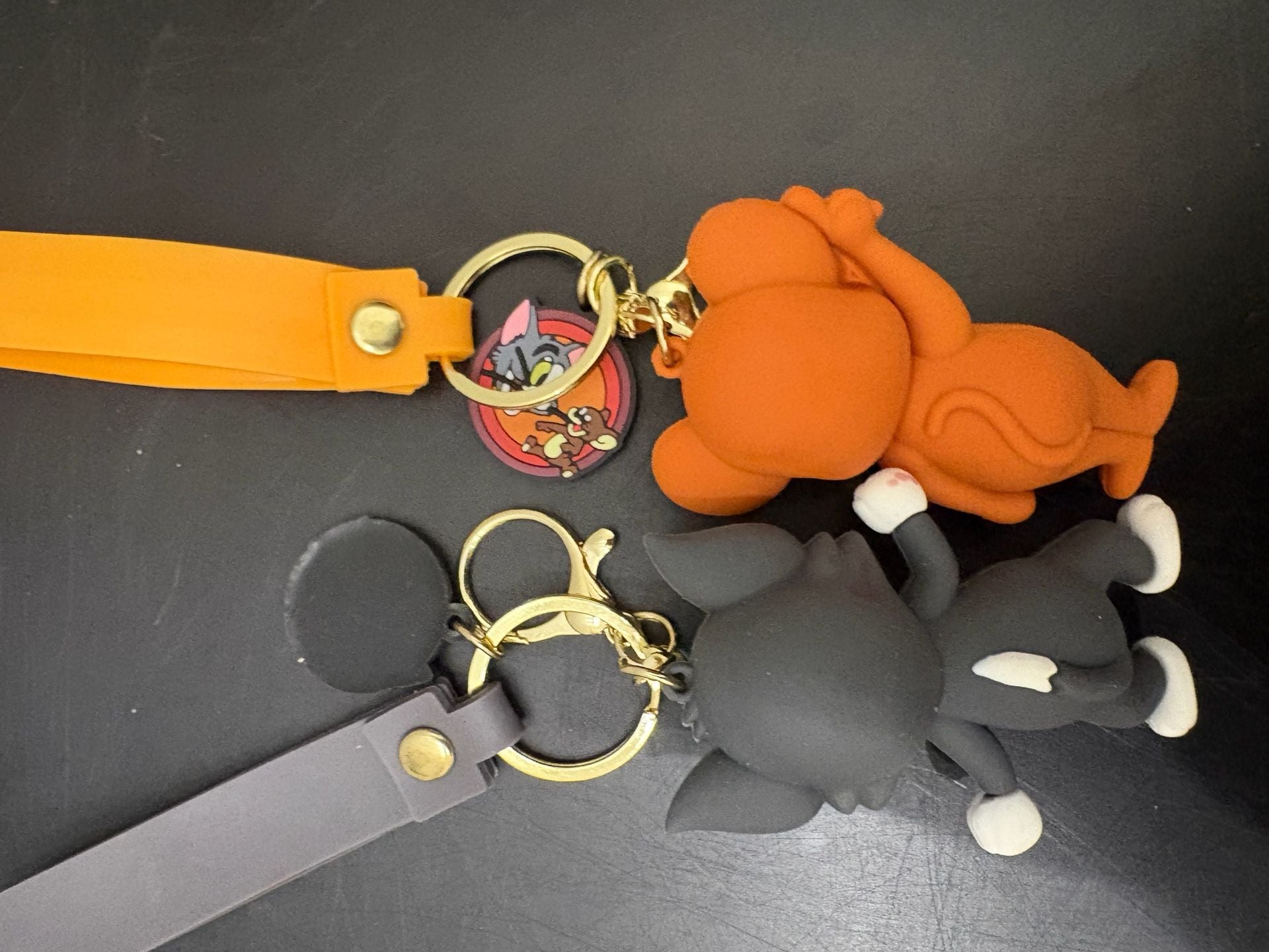 Tom and Jerry 3D Keychain Set of 2 Tom Cat & Jerry Mouse Bag Charms 4