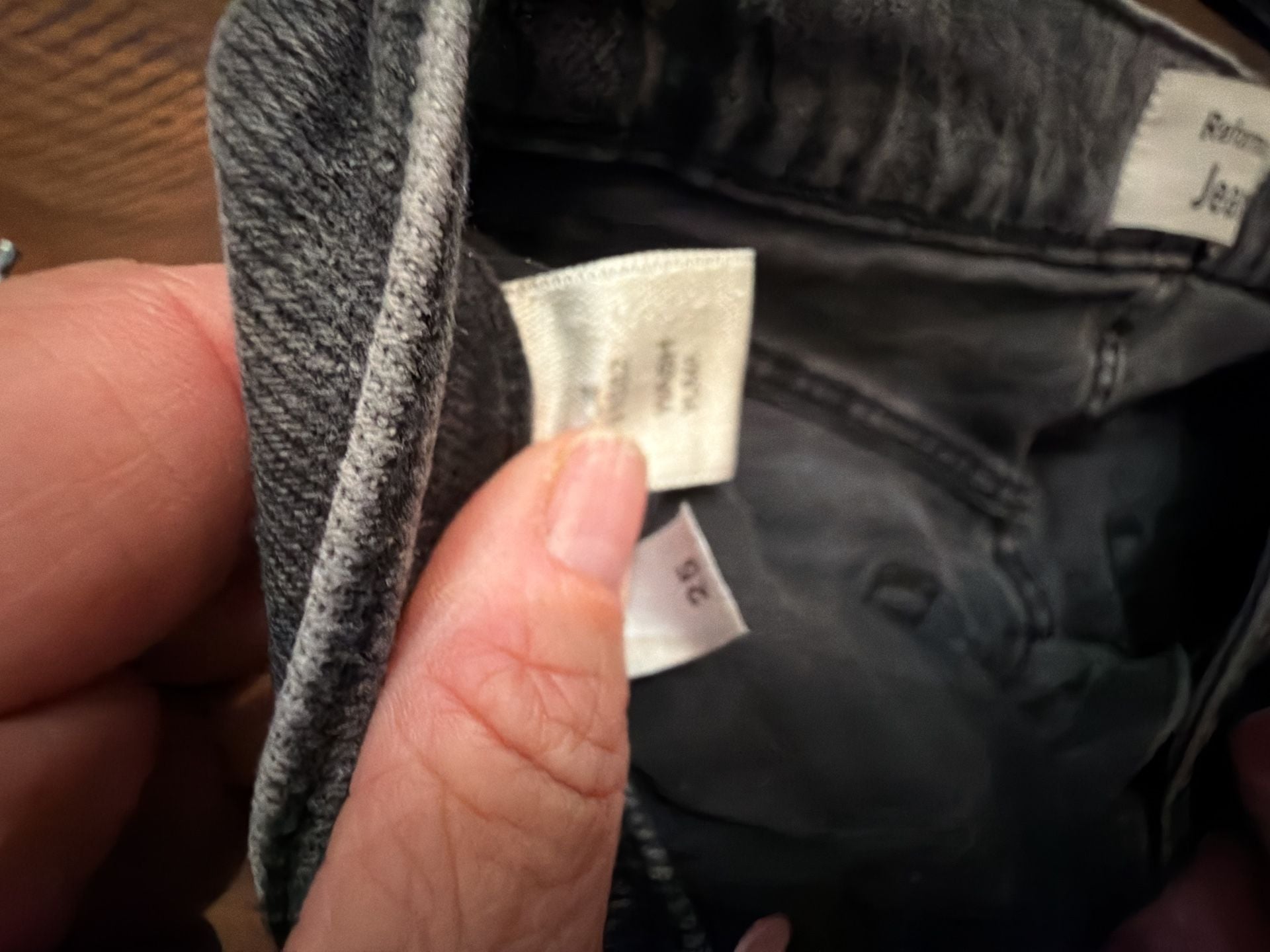 Reformation Jeans Skinny Ankle Zip Size 25 Black Wash 4