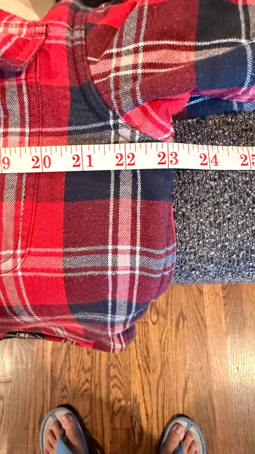 RedHead Flannel Shirt Jacket Size M Red Black Plaid Lined 6