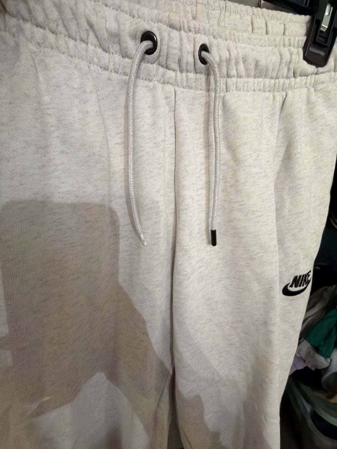 Nike Sportswear Essential Fleece Jogger Sweat Pants Heather Grey 5