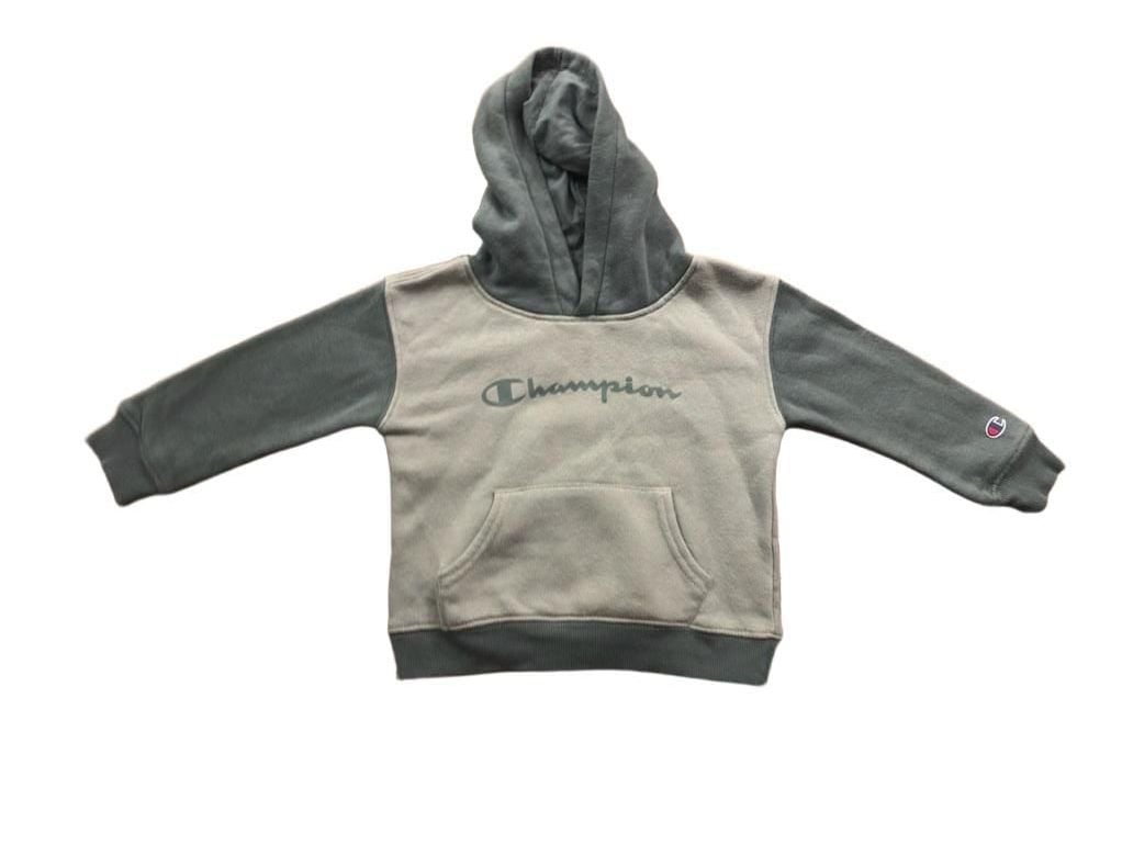 Champion Kids Hoodie and Sweatpants Set Green Script Logo 1