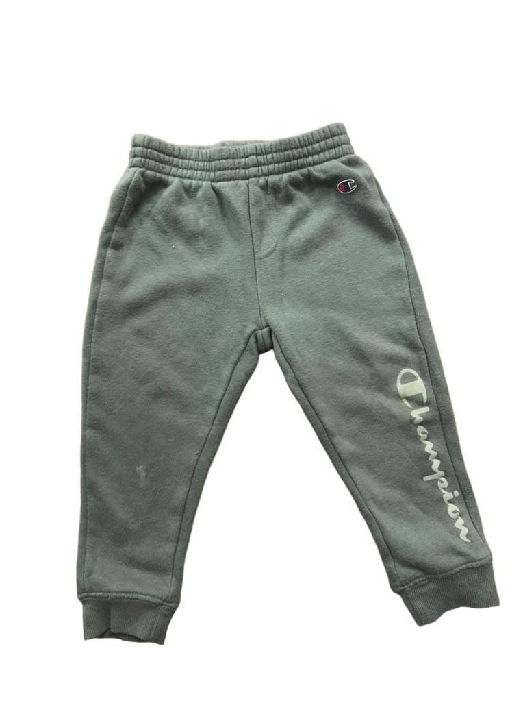 Champion Kids Hoodie and Sweatpants Set Green Script Logo 4