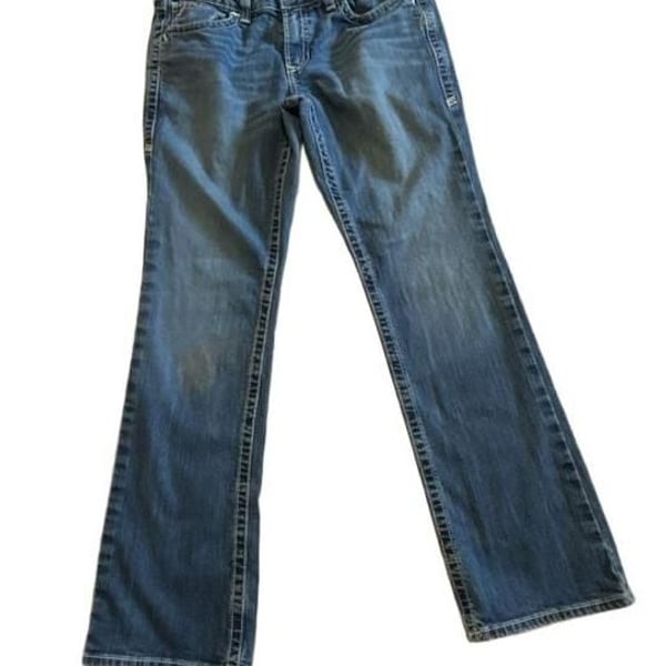 Ariat Mid Rise Bootcut Jeans Size 30R Blue Denim