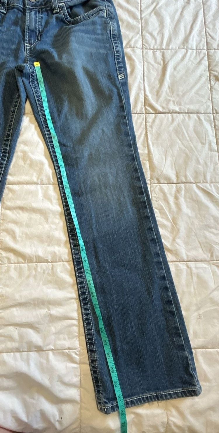 Ariat Mid Rise Bootcut Jeans Size 30R Blue Denim 5