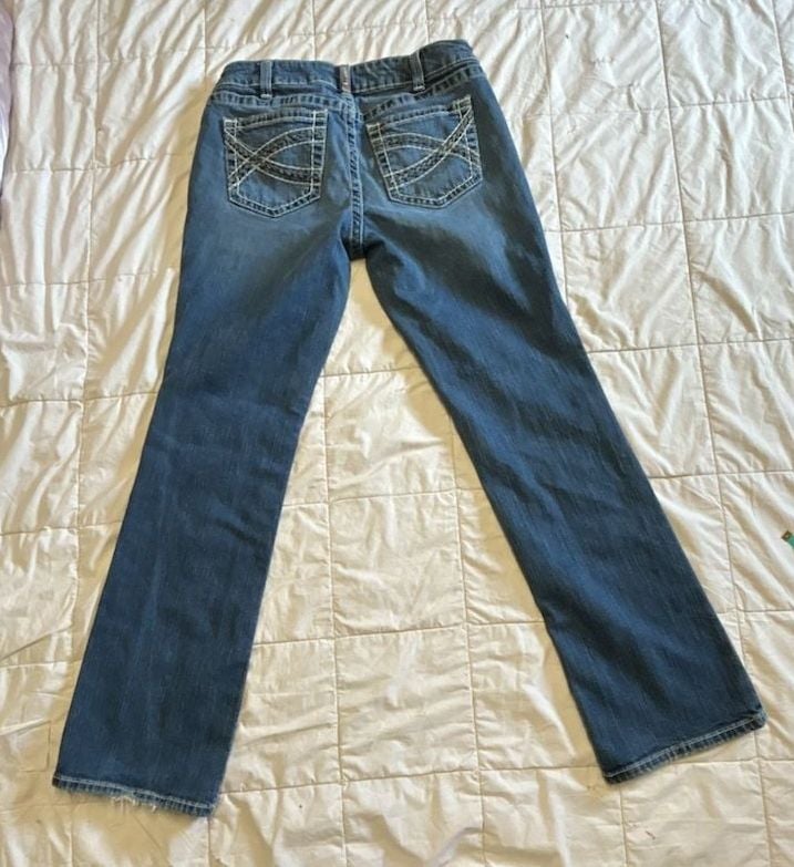 Ariat Mid Rise Bootcut Jeans Size 30R Blue Denim 7