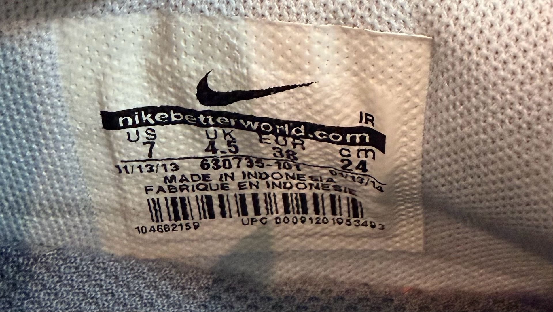 Nike Air Max Sculpt Size 7 Training Shoes White Gray 5